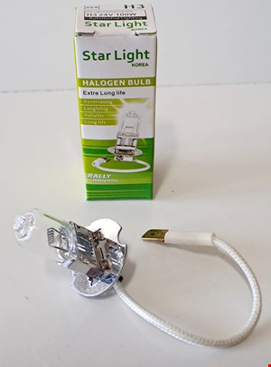 لامپ 24v - 100w H3 سیم دار کره ای Star Light